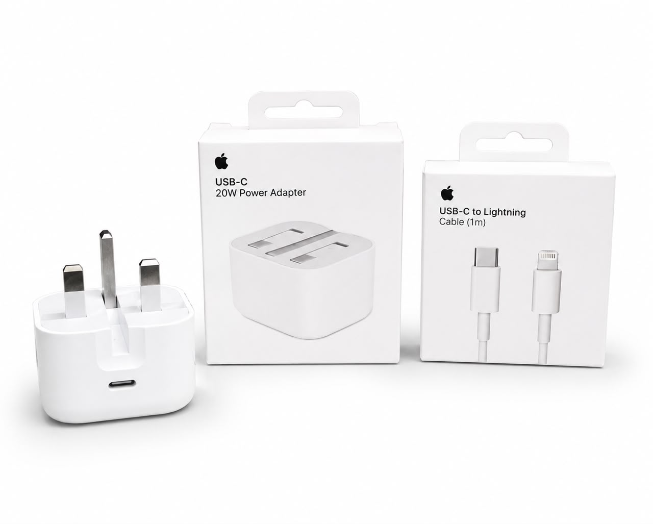 Apple 20w adapter + type c lighting cable