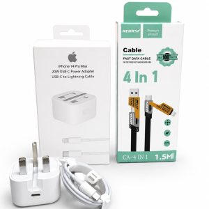Apple 20w adapter + type c lighting cable/ 4 in 1 cable